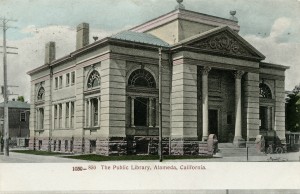 The Public Library, Alameda, California, mailed 1908                             